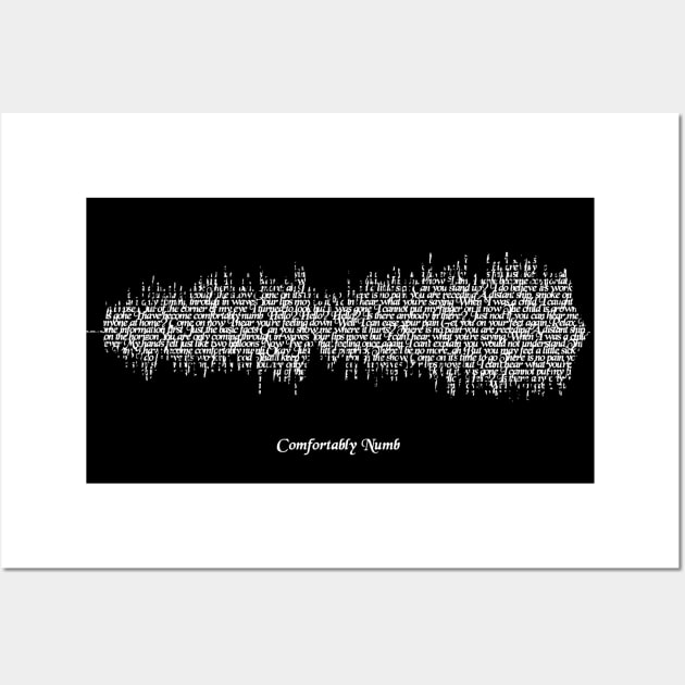 Comfortably Numb Soundwave Wall Art by RandomGoodness